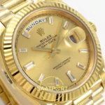 Rolex Day Date 228238 Sarı Altın Taşlı 40mm VSF V2 detay 4