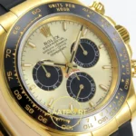Rolex Daytona 40mm 126518 Yellow Gold Black QF Factory V3 Eta Saat detay 4