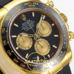 Rolex Daytona 40mm 126518 Black Yellow Gold QF Factory V2 Eta Saat detay 4