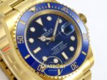 Rolex Submariner 41mm 126618 LB Blue Yellow Gold VSF Factory Eta Saat detay 4