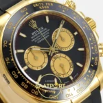 Rolex Daytona 40mm 126518 Black Yellow Gold VF Factory Eta Saat detay 4