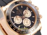 Rolex Daytona 40mm 126515 Black Rose Gold Oysterflex ERF Factory Eta Saat detay 4