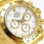 Rolex Daytona 40mm 126508 White Yellow Gold BTF Factory Eta Saat detay 4