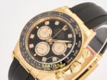Rolex Daytona 40mm 126518 Black Yellow Gold Diamonds Oysterflex ARF Factory Eta Saat detay 5