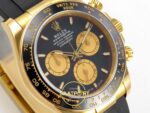 Rolex Daytona 40mm 126518 Black Yellow Gold Oysterflex ERF Factory Eta Saat detay 5