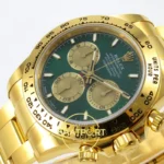 Rolex Daytona 40mm 126508 Green Yellow Gold BTF Factory Eta Saat detay 5