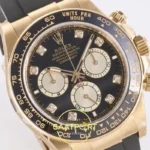 Rolex Daytona 40mm 126518 Yellow Gold Black Diamonds 3BF Factory Eta Saat detay 5