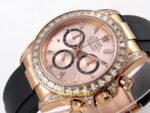 Rolex Daytona 40mm 126535TBR Rose Gold Oysterflex QF Factory Eta Saat detay 5