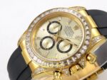 Rolex Daytona 40mm 126538TBR Yellow Gold Oysterflex QF Factory Eta Saat detay 5