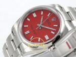 Rolex Oyster Perpetual 41mm 124300 Red Dial VSF Factory Super Clone ETA detay 5