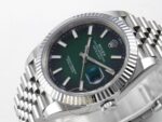 Rolex Datejust 41mm 126334 Ombre Green Fluted Jubilee VSF Factory Super Clone ETA detay 5
