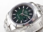 Rolex Datejust 41mm 126334 Ombre Green Fluted Oyster VSF Factory Super Clone ETA detay 5