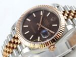 Rolex Datejust 41mm 126331 Brown Stick Dial Jubilee VSF V3 Eta Saat detay 5