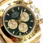 Rolex Daytona 40mm 126508 Green Yellow Gold VSF Factory V2 Eta Saat detay 5