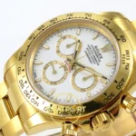 Rolex Daytona 40mm 126508 White Yellow Gold QF Factory Eta Saat detay 5
