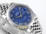 Rolex Datejust 41mm 126334 Blue Roman Dial Jubilee VSF V3 Eta Saat detay 5