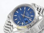 Rolex Datejust 41mm 126334 Blue Textured Stick Dial Jubilee VSF V3 Eta Saat detay 5