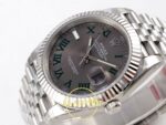 Rolex Datejust 41mm 126334 Gray Dial Green Roman Jubilee VSF V3 Eta Saat detay 5