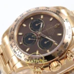 Rolex Daytona 40mm 116505 Brown Rose Gold VF Factory Eta Saat detay 5