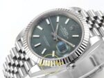Rolex Datejust 41mm 126334 Green Stick Dial Jubilee VSF V3 Eta Saat detay 5