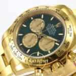 Rolex Daytona 40mm 126508 Green Yellow Gold QF Factory Eta Saat detay 5