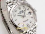 Rolex Datejust 41mm 126334 White MOP Diamonds Dial President VSF V3 Eta Saat detay 5
