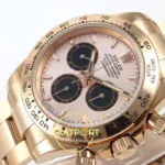 Rolex Daytona 40mm 126505 Rose Gold Black Rose Gold QF Factory Eta Saat detay 5