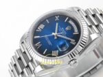 Rolex Day Date 228235 Gölgeli Mavi Roma Rakamlı Kadran 40mm Eta Saat detay 5