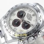 Rolex Daytona 40mm 116509 White Black Numeral QF Factory Eta Saat detay 5