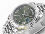 Rolex Day Date 228235 Yeşil Roma Rakamlı Kadran 40mm Eta Saat detay 5