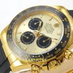Rolex Daytona 40mm 126518 Yellow Gold Black QF Factory V3 Eta Saat detay 5