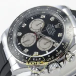 Rolex Daytona 40mm 126519 Black Silver Diamonds QF Factory V2 Eta Saat detay 5