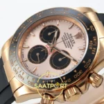 Rolex Daytona 40mm 126515 Rose Gold Black QF Factory V3 Eta Saat detay 5