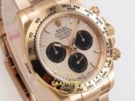 Rolex Daytona 40mm 126505 Rose Gold Black Subdial Oyster VSF Factory Eta Saat detay 5