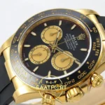 Rolex Daytona 40mm 126518 Black Yellow Gold VF Factory Eta Saat detay 5