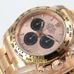 Rolex Daytona 40mm 126505 Rose Gold Black Rose Gold BTF Factory Eta Saat detay 5