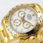 Rolex Daytona 40mm 126508 White Yellow Gold BTF Factory Eta Saat detay 5