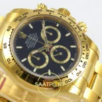 Rolex Daytona 40mm 126508 Black Yellow Gold BTF Factory Eta Saat detay 6