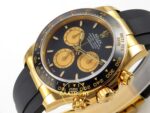 Rolex Daytona 40mm 126518 Black Yellow Gold Oysterflex ERF Factory Eta Saat detay 6