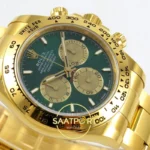 Rolex Daytona 40mm 126508 Green Yellow Gold BTF Factory Eta Saat detay 6