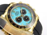 Rolex Daytona 40mm 126518 Tiffany Turquoise Oysterflex ZF Factory Eta Saat detay 6