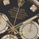 Rolex Daytona 40mm 126518 Yellow Gold Black Diamonds 3BF Factory Eta Saat detay 6