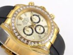 Rolex Daytona 40mm 126538TBR Yellow Gold Oysterflex QF Factory Eta Saat detay 6