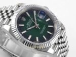 Rolex Datejust 41mm 126334 Ombre Green Fluted Jubilee VSF Factory Super Clone ETA detay 6