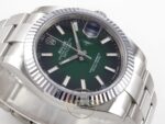Rolex Datejust 41mm 126334 Ombre Green Fluted Oyster VSF Factory Super Clone ETA detay 6