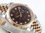 Rolex Datejust 41mm 126331 Brown Diamonds Dial Jubilee VSF V3 Eta Saat detay 6