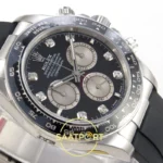 Rolex Daytona 40mm 126519 Black Silver Diamonds VSF V2 Eta Saat detay 6