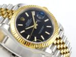 Rolex Datejust 41mm 126333 Black Stick Dial Jubilee VSF V3 Eta Saat detay 6