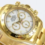 Rolex Daytona 40mm 126508 White Yellow Gold QF Factory Eta Saat detay 6