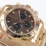 Rolex Daytona 40mm 116505 Brown Rose Gold VF Factory Eta Saat detay 6